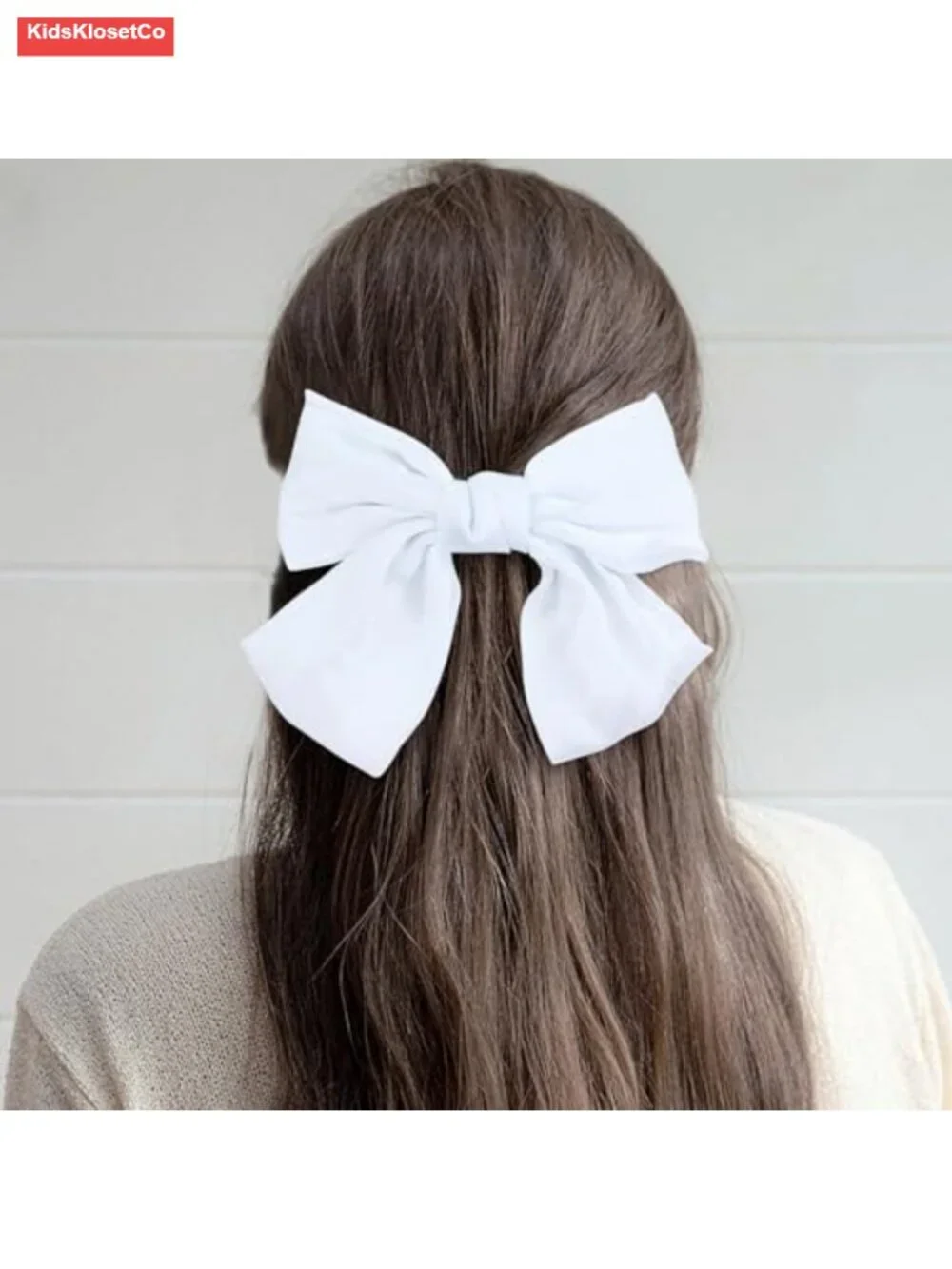 Oversized Satin Knot Hair Bows - 15 Pack Large Bow Clips